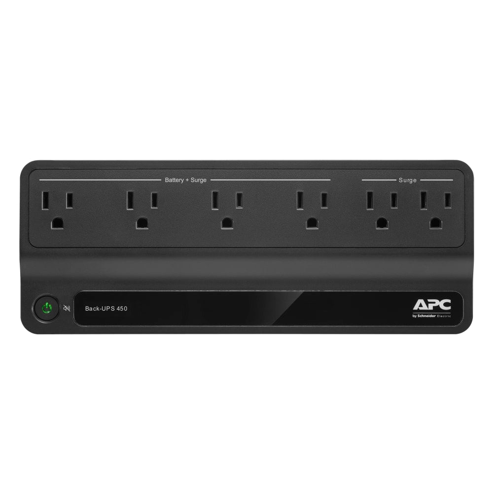 APC Back-UPS BN450M Battery Backup, 6 Outlet, 450VA/255W