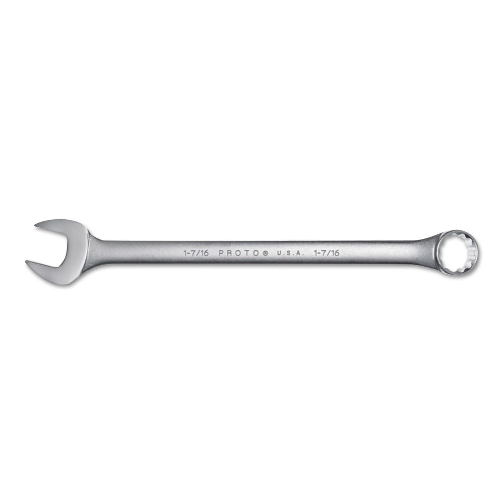 Proto Torqueplus 12-Point Combination Wrenches, Satin Finish, 1 7/16 Opening, 19 3/4