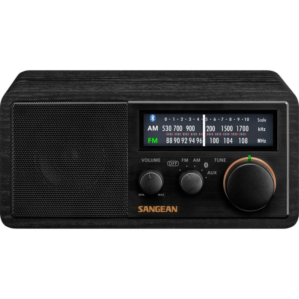 Sangean SG-118 FM / AM / Aux-in / Bluetooth Wooden Cabinet Receiver - Wired/Wireless - Near Field Communication - Headphone - Table Top