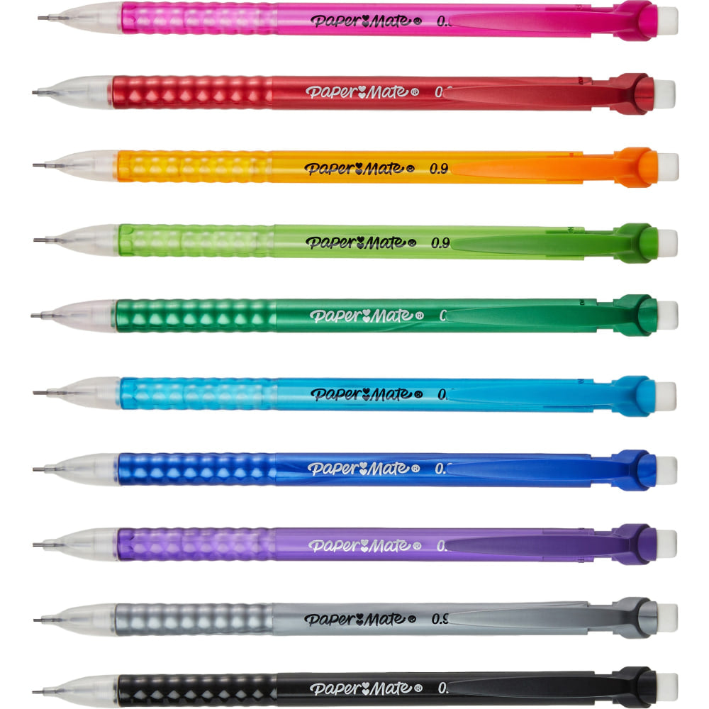 Paper Mate Write Bros. Strong Mechanical Pencils, #2 Lead, Bold Point, 0.9 mm, Pack Of 12