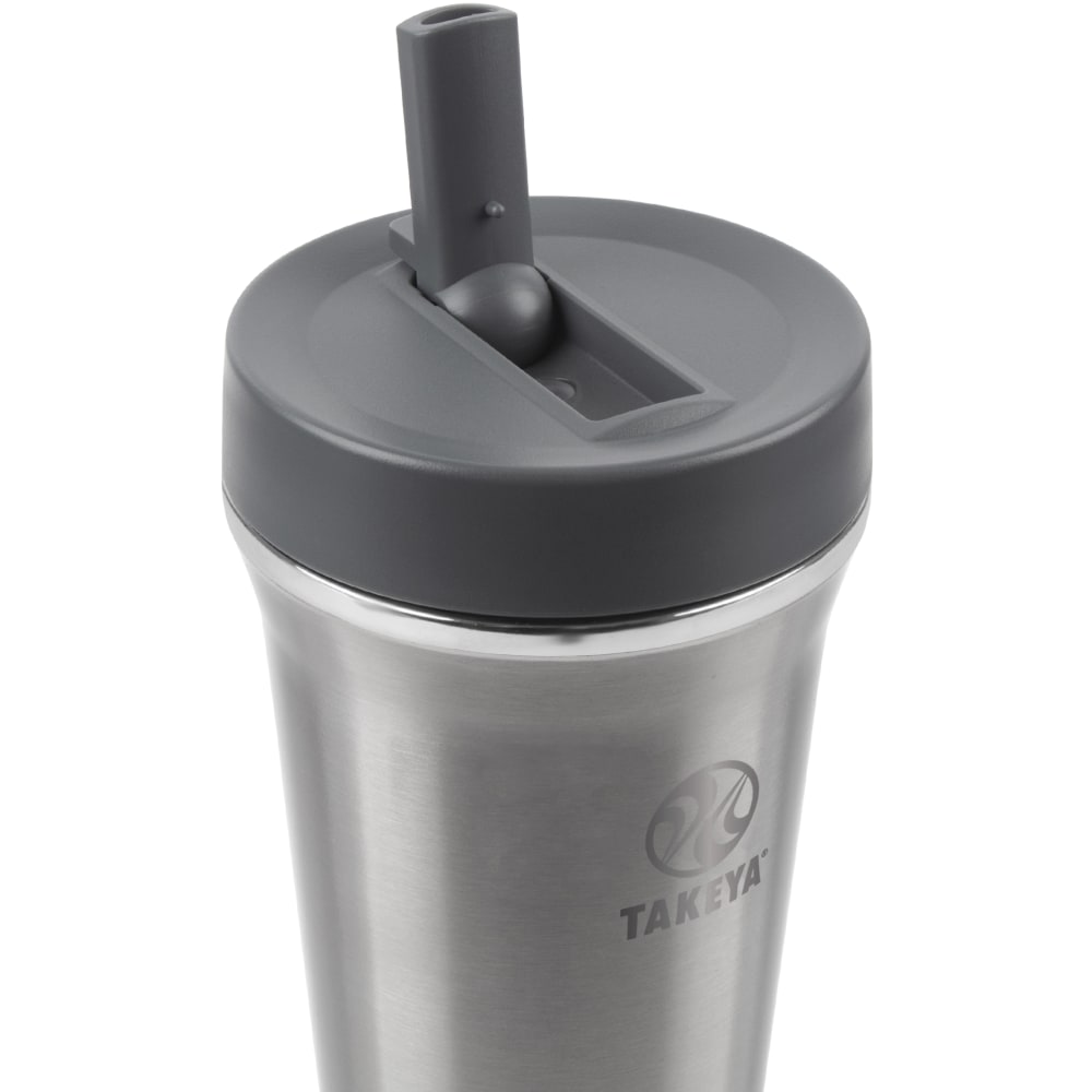 Takeya Reusable Straw Tumbler, 24 Oz, Steel