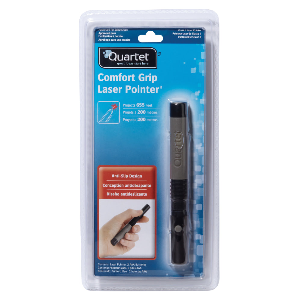 Quartet Comfort Classic Class 2 Laser Pointer, Gray