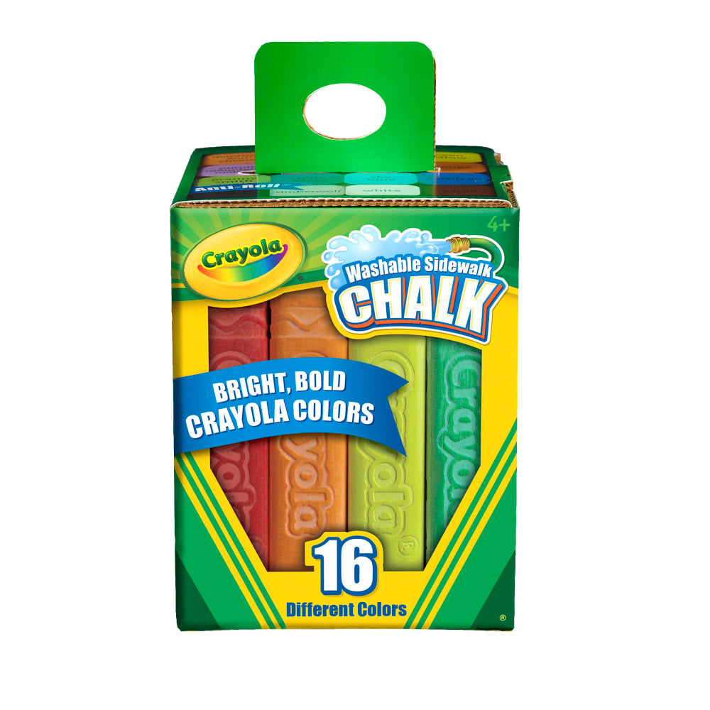 Crayola Sidewalk Chalk, Bucket Of 16