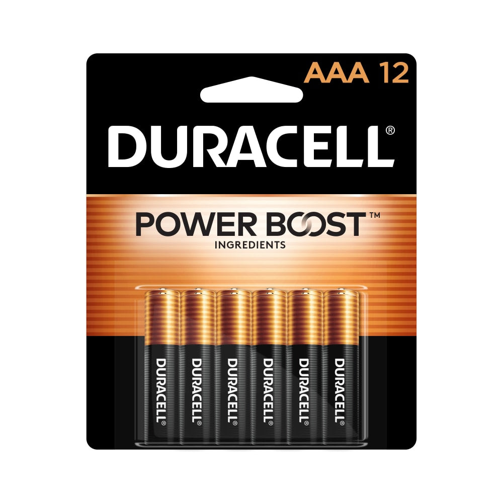 Duracell Coppertop AAA Alkaline Batteries, Pack Of 12