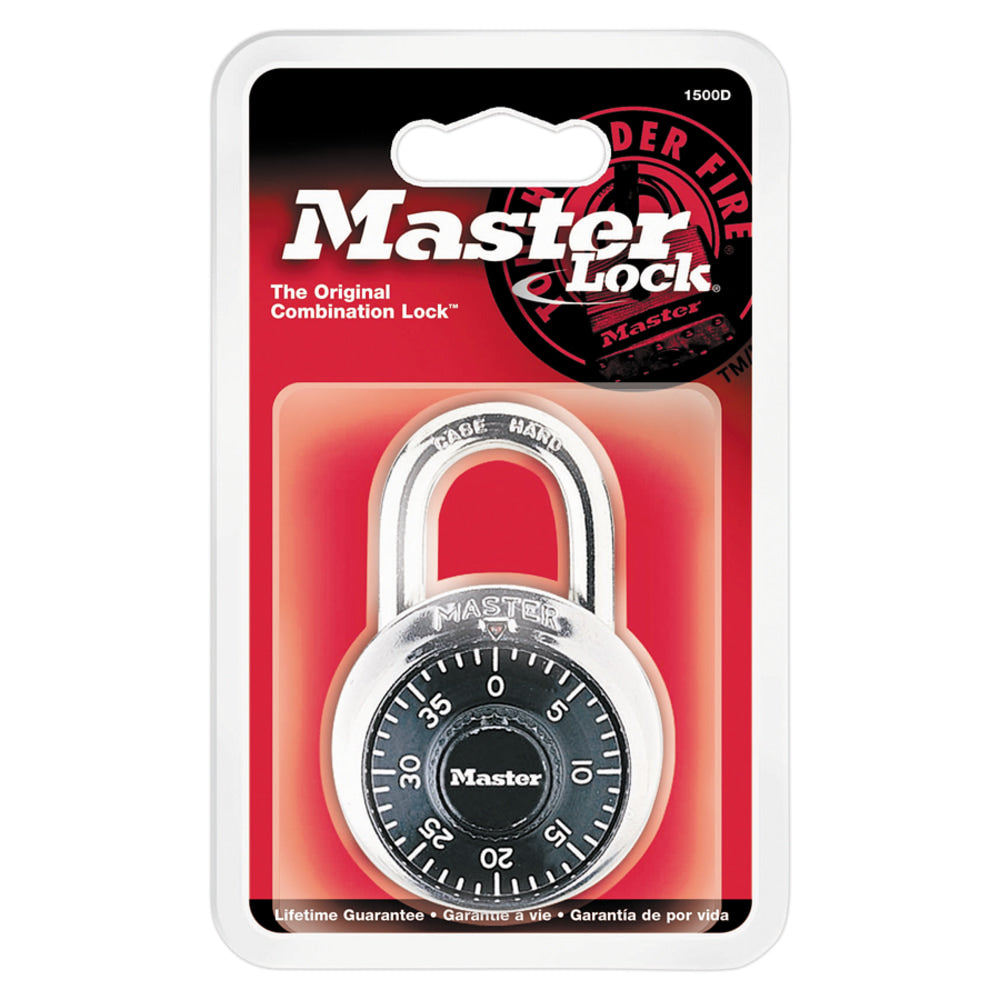 Master Lock Combination Padlock, Black, Pack Of 2