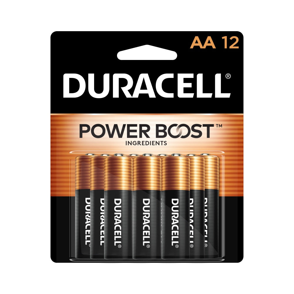 Duracell Coppertop AA Alkaline Batteries, Pack Of 12